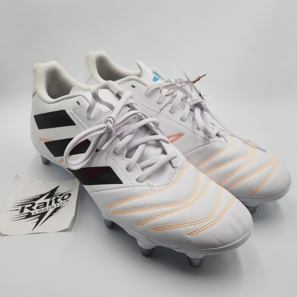 Mens Size 10.5 Adidas Rugby Cleats Kakari Elite SG Cloud Black White JP8800